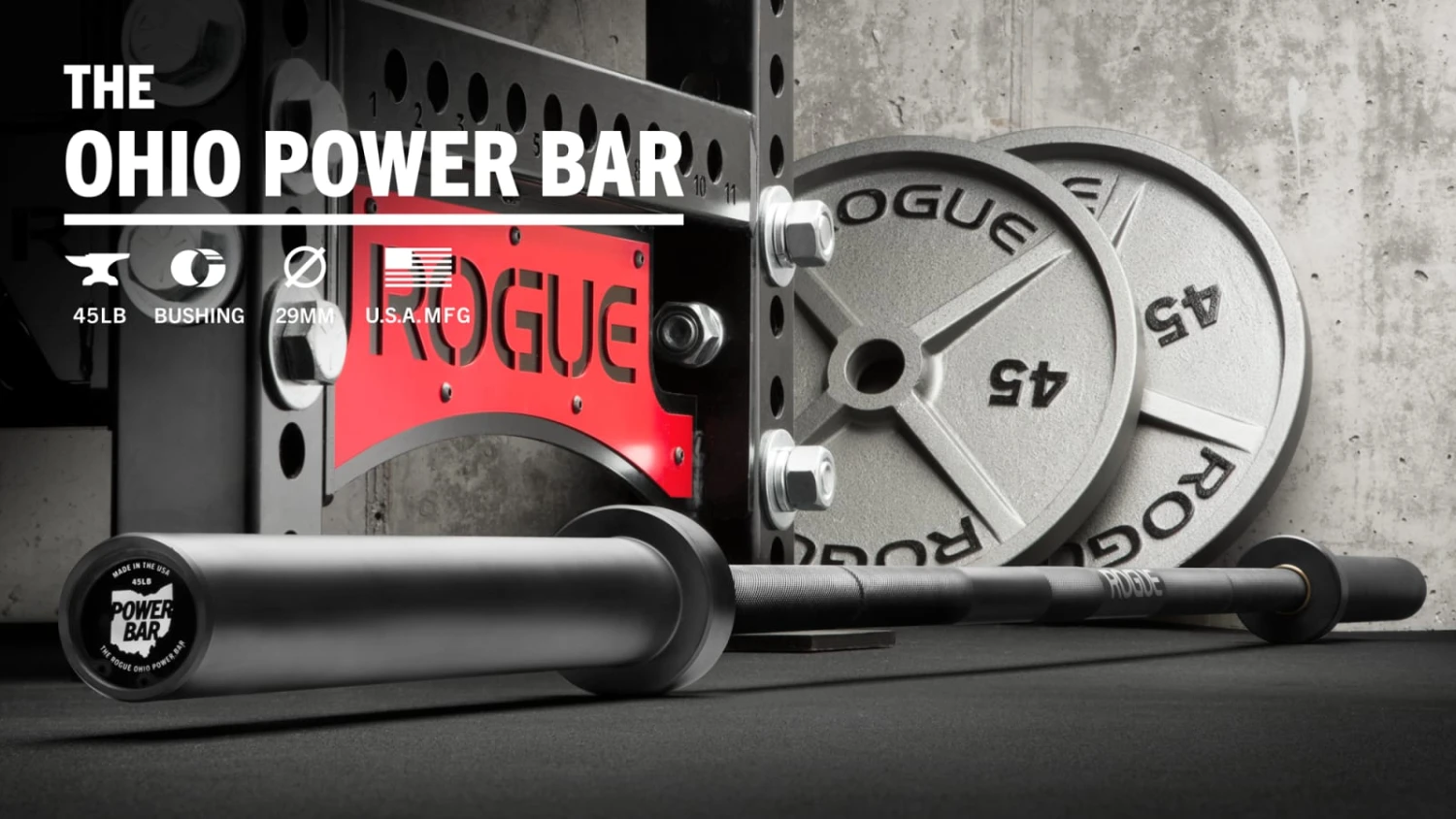 Rogue 45LB Ohio Power Bar - Cerakote 2 Rogue 45LB Ohio Power Bar - Cerakote - Image 2