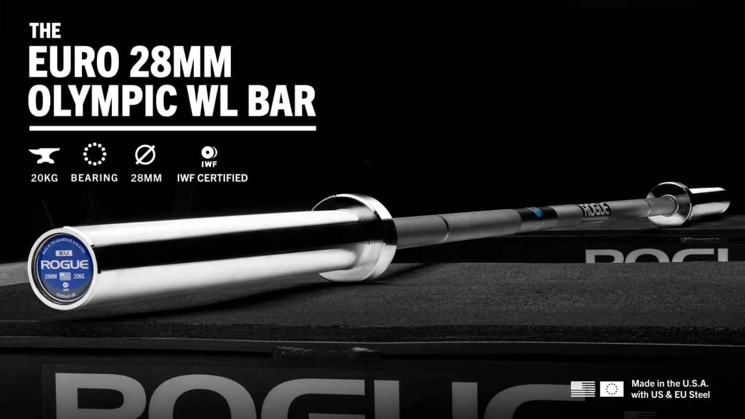 Rogue 28MM IWF Olympic Weightlifting Bar - Cerakote 1 Rogue 28MM IWF Olympic Weightlifting Bar - Cerakote